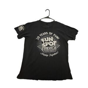Fun Spot America Men’s Shirt – Est. L –Graphic T– Orlando Nostalgia – Distressed